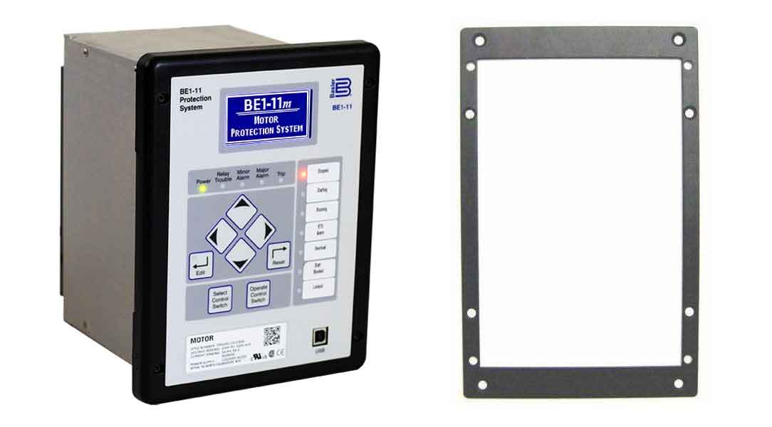 适用于GE S2或ABB FT-21开孔的BE1-11 J箱接装板，巴斯勒部件号:9108551021